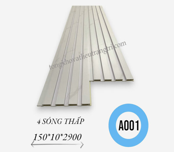 Lam sóng ốp tường - 4 sóng thấp A001